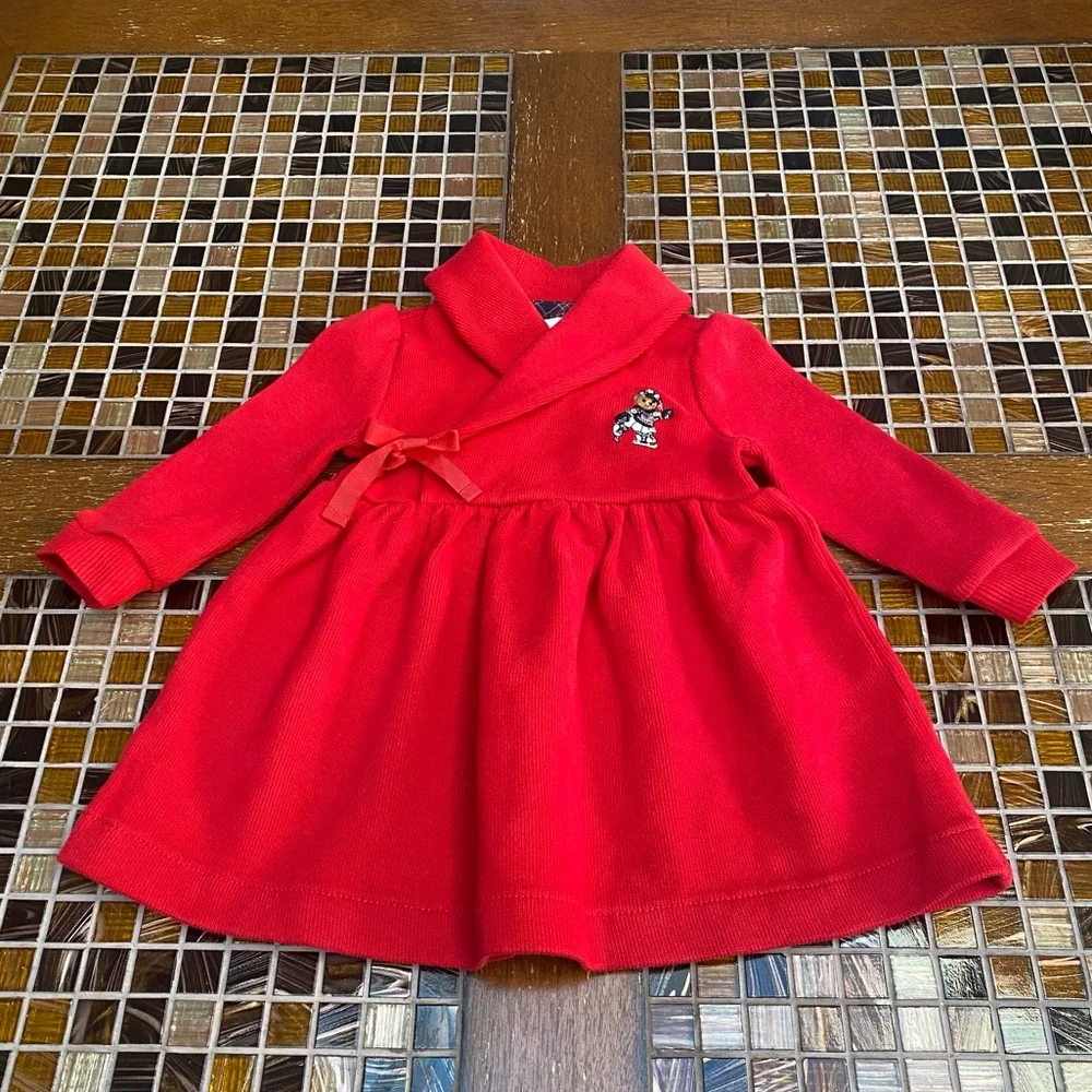 Ralph Lauren Shawl Collar with Embroidered Bear - Picture 2 of 7